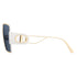 Dior 30Montaigne S4U Cd40080U B6B0 10V Ivory Frame Blue Lens Sunglasses Womens